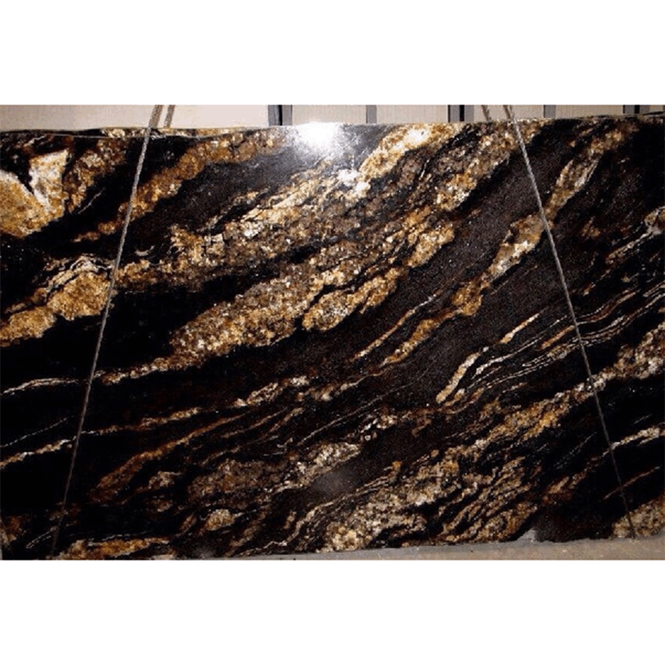 Magma Gold Black Quartzite Slabs suppliers